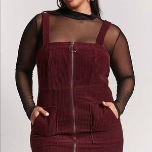 Forever 21 Corduroy Overall Dress